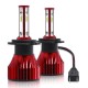 1 Pair Metal X15s Car Light H7 H11 9005 9006 9007 Led Headlight Bulb H4 High And Low Beam 60w 16000lm 6000k Super-bright Lamp H7