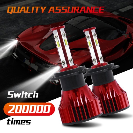 1 Pair Metal X15s Car Light H7 H11 9005 9006 9007 Led Headlight Bulb H4 High And Low Beam 60w 16000lm 6000k Super-bright Lamp H11