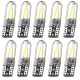 10pcs/Set T10 Car LED 12V Canbus Lights 168 194 W5W No Error Filament COB 3W White Light