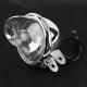 12v Universal Chrome Color ABS Motorcycle Fog Lights Headlight Lamp 1 pair