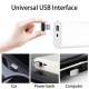 1pcs Universal Mini USB LED Wireless Car Interior Lighting Atmosphere Light Foot Lamp ice blue