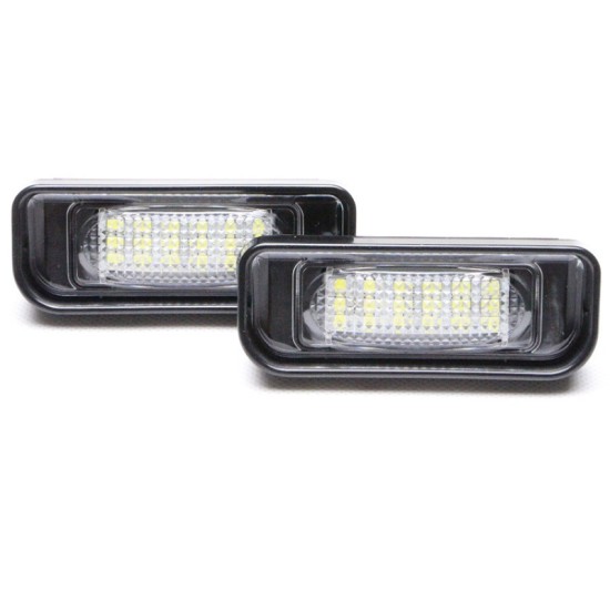 2PCS 18LED License Plate Light For Mercedes-Benz W220 S-class S280 S320 S500 License Plate Light White light