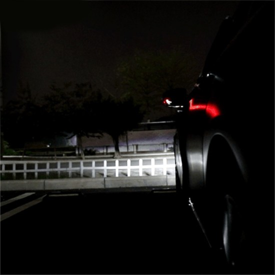 2PCS 2in1 Car Door Warning Light Anti Collision Flashing Safety and Welcome Light Universal for Most Cars Red+white