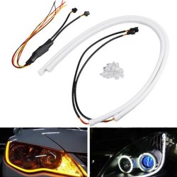 2PCS LED strip car Running light Angel Eyes LED Tube Strip Daytime Running Lights Flexible LED 30CM