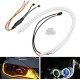 2PCS LED strip car Running light Angel Eyes LED Tube Strip Daytime Running Lights Flexible LED 30CM