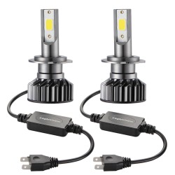 2PCS Mini Car LED Headlight Bulb H1 H7 H8/H9/H11 9005/HB3 9006/HB4 H4/HB2/9003 Hi/Lo 72W 10000LM 6000K Car Headlamp H7