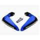 2PCS Motorcycle Handguards Modified Handle Windshield 1.5cm Handlebars LED Light Wind Shield blue