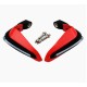 2PCS Motorcycle Handguards Modified Handle Windshield 1.5cm Handlebars LED Light Wind Shield red