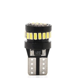 2Pcs T10 LED Canbus W5W LED Bulb Auto Lamp 3014 24SMD Car Interior Light Bulb White  White light