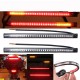 2X Universal Motorcycle flexible 48 LED Light Strip 8'' Steering Signal Tail Light Bar 48led