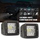 2pcs Aluminum Flush Mount Led Pods 48W Spot Flood Combo Off Road Led Recessed Driving Pods For Ute Bumper Reverse Lamps;