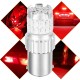 2pcs Fast Heat Disspation Aluminum LED Bulb for Drviaion 1156/1157Canbus Light Red light_1156 bau15s py21w