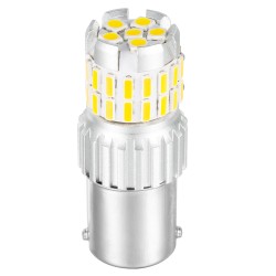 2pcs Fast Heat Disspation Aluminum LED Bulb for Drviaion 1156/1157Canbus Light Yellow light_1156 bau15s py21w