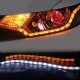 2pcs Flexible LED Strip Light DRL Daytime Running Light Waterproof Sequential Flow Headlight Runners Corner Turn Signal DRL As shown_16 lights (50cm)