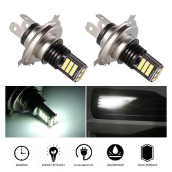 2pcs/set H4/9003 8 Rows 24SMD High Brightness LED Anti-fog Lights Bulb