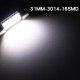 2x Double-point 3014 16SMD Car Interior Light Reading Decoding Lamp 31mm White light