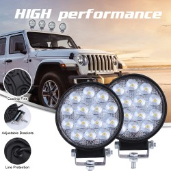 4inch Round Super Slim 140w Spotlight Led Work Light Driving Fog Lights