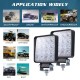 4inch Super Slim Square 160W Spotlight Beam Led Work Light Driving Fog Lights