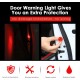 4pcs Car Safety  Light Anti-collision 5 Led Side Door Sensor Warning Light blue_5LED