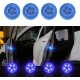 4pcs Car Safety  Light Anti-collision 5 Led Side Door Sensor Warning Light blue_5LED