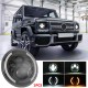 7 INCH 200W LED Headlights 6000K+3000K Halo Angle Eye For Jeep Wrangler CJ JK LJ 97-17