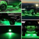 8pcs Rock Lights IP67 Waterproof High Power Underbody Neon Trail Lights Underglow  Lights For Off-road Truck Car Boat Atv Suv green light