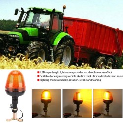 Automobiles LED Light 60LED 30W Flash Strobe Emergency Warning Light Flashing Lights for Engineering Vehicle yellow