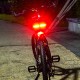 Bicycle 20led Tail Light Turn Signal Indicator Waterproof Usb Rechargeable Remote Control Warning Light Black