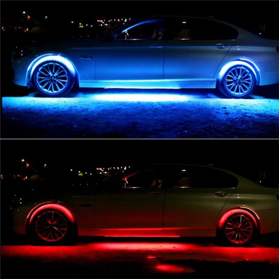 Bright Auto LED Strip Neon Car Bottom Lights Music Active Sound System Light Photo Color