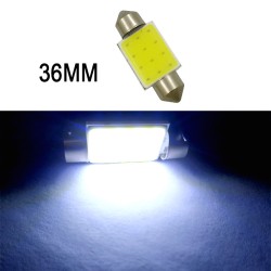 Car  Led  Reading  Light Double-pointed Cob Roof Light License Plate Light Carriage Light 31mm/36mm/39mm/41mm White light_31mm