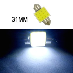 Car  Led  Reading  Light Double-pointed Cob Roof Light License Plate Light Carriage Light 31mm/36mm/39mm/41mm White light_31mm