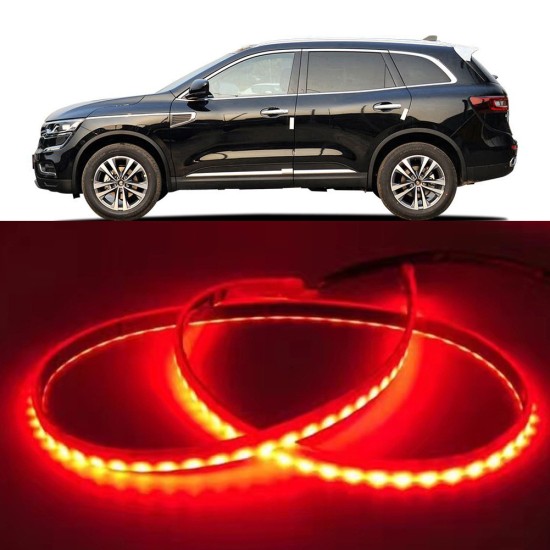 Car Additional Stop Light Floating LED Strip 12V Auto Trunk Tail Brake Running Turn Signal Lamp 1.2m colorful - tail box light