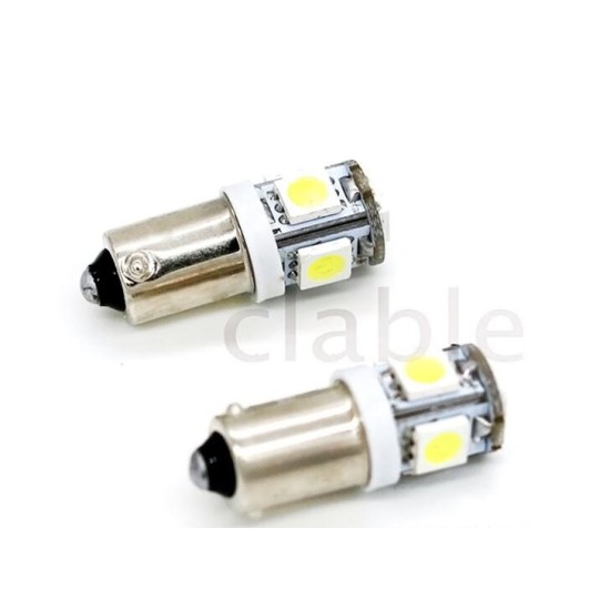 Car Auto Bulb Turn Signal Light for BA9S T4W 5050 5smd LED Lamp green