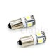 Car Auto Bulb Turn Signal Light for BA9S T4W 5050 5smd LED Lamp green