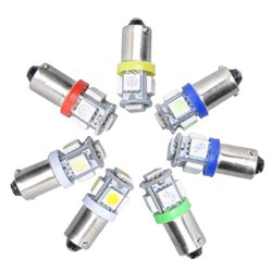 Car Auto Bulb Turn Signal Light for BA9S T4W 5050 5smd LED Lamp green