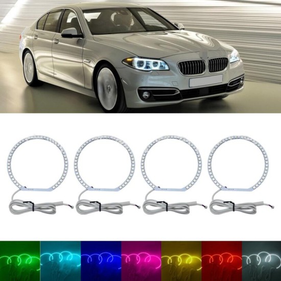 Car Daytime running light kit For BMW E36/E38/E39/E46 Multi-Color 5050 RGB Flash SMD Led Angel Eyes Halo Ring Seven colors