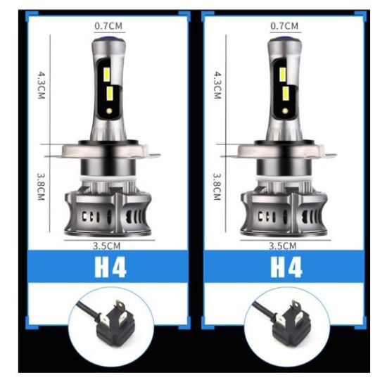 Car LED Headlight  XT7 Large-Sized LED Lamp Demon Eyes Running Lamp Retrofit  H4 H7 H11/H8  9005 9012 9006