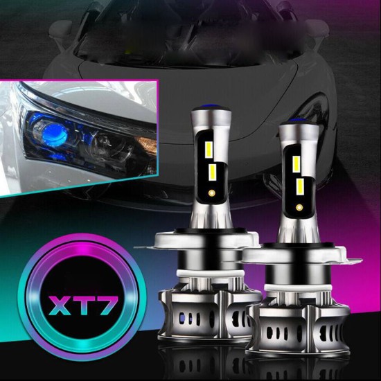 Car LED Headlight  XT7 Large-Sized LED Lamp Demon Eyes Running Lamp Retrofit  H4 H7 H11/H8  9005 9012 9006