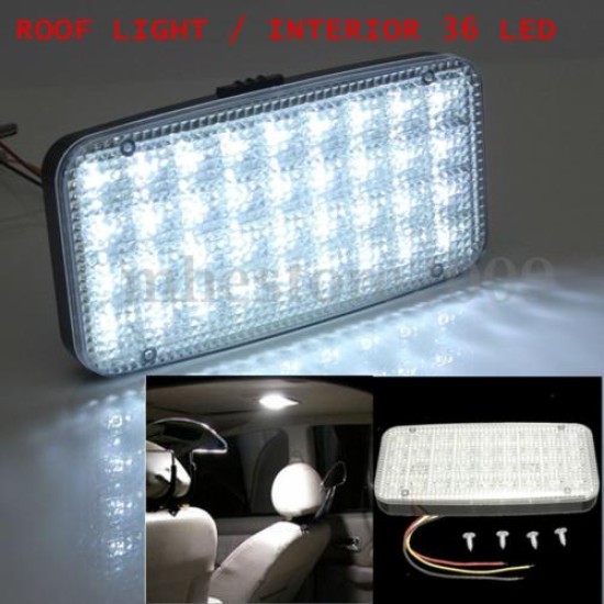 DC 12V 36 LED Vehicle Interior Ceiling Light Roof Lamp for Car Truck Auto Van