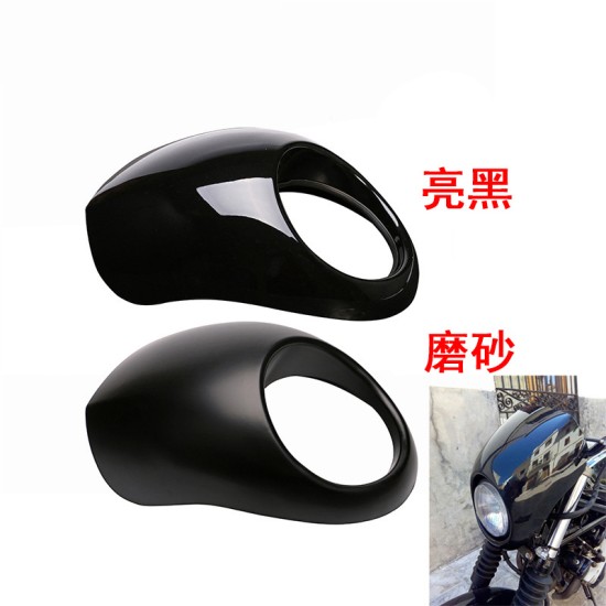 For  Sportster Dyna 883 Motorcycle Front Headlight Cowl Fairing Retro Mask  matte black