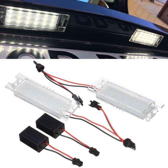 For Alfa Romeo 147 156 159 166 Giulietta Mito GT Spider MiTo Led License Lights