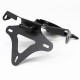 For BMW S1000RR 10-16Motorcycle Foldable License Plate Holder License Bracket with light black