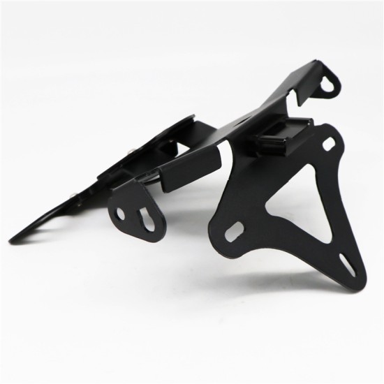 For BMW S1000RR 10-16Motorcycle Foldable License Plate Holder License Bracket with light black