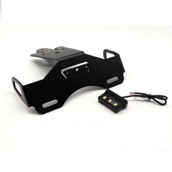 For ER-6N/F ninja650 Fender Eliminator Registration Plate Holder LED License Frame black