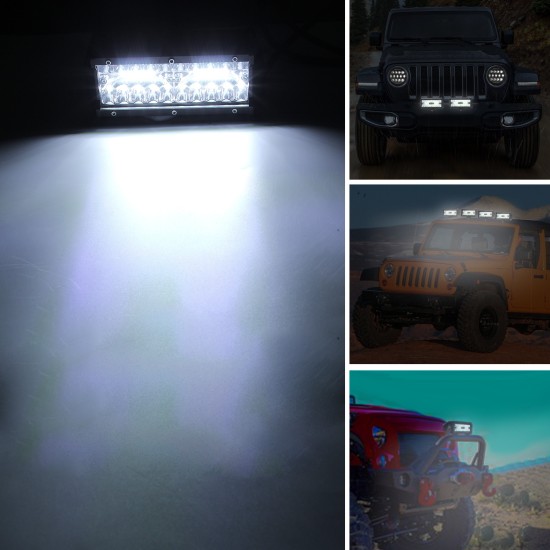 High Bright 400W LED 3 Rows 7inch 40000LM Work Light Bar Driving Lamp