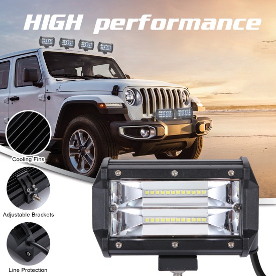 High Power 240W LED 2 Rows 5inch Work Light Bar Driving Lamp