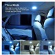 Interior Ceiling Led  Light Built-in Lithium Battery Usb Charging Stepless Dimming 3-color Switching Indoor Dome Car Reading Lamp Y-978 pure white + ice blue