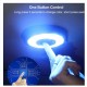 Interior Ceiling Led  Light Built-in Lithium Battery Usb Charging Stepless Dimming 3-color Switching Indoor Dome Car Reading Lamp Y-978 pure white + ice blue