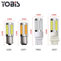 LED 1156 1157 5730 5630 33SMD Car Tail Bulb Brake Lights Auto Reverse Lamp Daytime Running Light 3157-white light