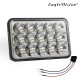 LED Headlight Die-cast Aluminum Casing 150w Square 5inches (4x6)LED Headlamp Suv Truck Working Lights White light